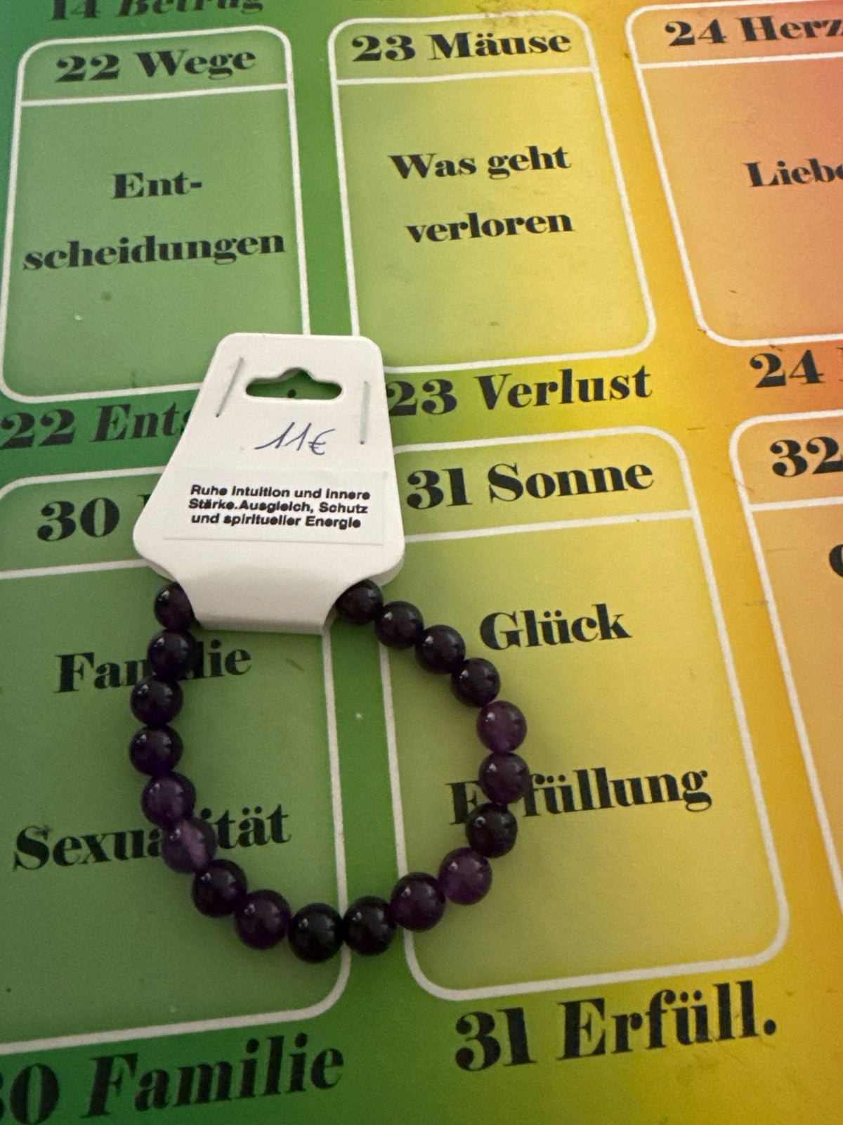 Verschiedene Energiesteine  Armbänder